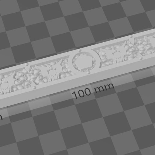 📏 Night Lords Ruler・ STL File for 3D printing・Cults
