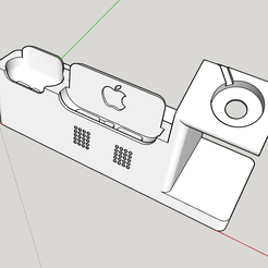 iPhone12-Airpod-Watch.png STL-Datei IPhone 12/13/14/Pro Ultimate Dock (AirPod + Watch only version)・3D-Druck-Idee zum Herunterladen