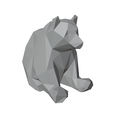 a.png Sitting Bear [LOW POLY]