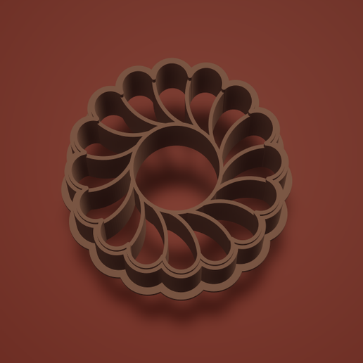 polymer clay cutter flower 3D model