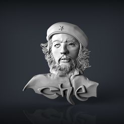 299.jpg Free STL file el che guevara cuba liberador cnc art・Template to download and 3D print