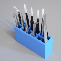 Tweezers with textured grip 3D model 3D printable