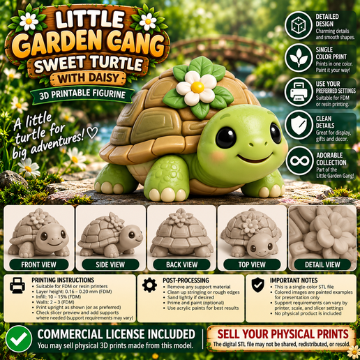 Little Garden Gang – Cute Turtle Garden Decor