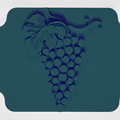 Sin-título.png Archivo STL SELLO RACIMO DE UVAS MOLDEADO DE CERAMICA ALFARERIA・Diseño de impresora 3D para descargar
