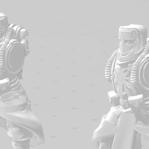 Desert Angry Space Guard Psychic Stormtroops Conversion Kit 3D model
