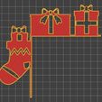 047.jpg 🎅 Christmas door corners vol. 5 💸 Multipack of 8 models 💸 (santa, decoration, decorative, home, wall decoration, winter) - by AM-MEDIA