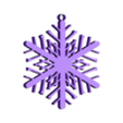 Snowflake_1_thickened.stl Snowflake ornament