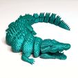 CROCODILE05.jpg Fichier STL CROCODILE GÉANT ARTICULÉ・Design à télécharger et à imprimer en 3D