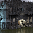 castle-with-interior.1403.png Dark Gothic Cathedral Dagon Architecture with interior