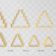 Capture.png Step Pyramid 1 Clay Cutter - Aztec Geometric STL Digital File Download- 10 sizes and 2 Cutter Versions, cookie cutter