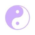 027 - Logo llavero yin yang.stl YIN YANG KEYCHAIN