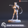 4.png Tiefling  Battle Maid- 72mm & 32mm (Pre-Supported)