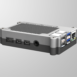 RPI4-1.png Бесплатный STL файл Raspberry Pi 4B Case・3D-печатная модель для скачивания