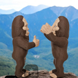 4.png Bigfoot Thumbs Up / 3MF Included / Easy Print