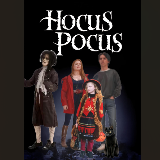 Hocus Pocus Billy Butcherson and Trackery Binx - 3D model önizlemesi