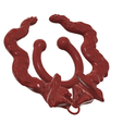 Fem-jewel-60-snakes-v5-10.png STL file fake Nose septum hook "snakes" "serpents" FAKE NIPPLE Clamps Pendant PIERCING Female Septum Barbaella male Non-Piercing Body Jewellery Bondage Weight femJ-58 3d print cnc・Design to download and 3D print
