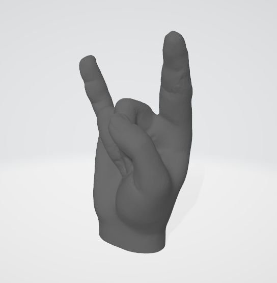 Metalhand Move  Pommesgabel  Mano Cornuta  Sign of the horns  Wackelfigur