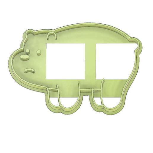 COOKIE CUTTER, FONDANT GRIZZLY WE BARE BEARS - 3D model önizlemesi