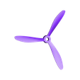 Propeller_3_Blade.stl Model Aircraft Styled Air Engine, Experimental