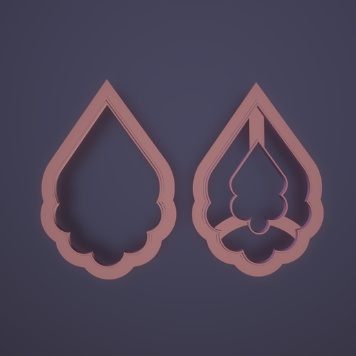 polymer clay cutter 2version .(hole and siluete) 3D model