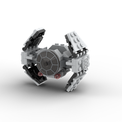 TIE-Fighter-Prototype.png STL file Star Wars TIE Advanced Prototype Microfighter 75128 (no minifigure)・3D printing template to download