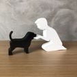 IMG-20240322-WA0129.jpg Boy and his Beagle for 3D printer or laser cut