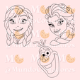 5.png FROZEN CUTTER AND STAMP - ANA ELSA AND OLAF