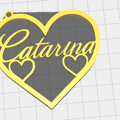 catarina-heart.png Love Heart Catarina keychain
