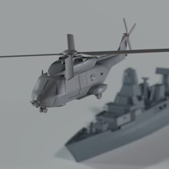 nfh_1.png Fichier STL Hélicoptère de la marine NH90 NFH - modèle réduit・Modèle pour imprimante 3D à télécharger