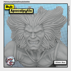 AOA_Wolverine_Portrait.png 3D file Apocalyptic Bub・3D printing design to download