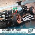 4.jpg RS WATANABE FRONT/REAR WHEELS FOR MINI-Z, WLTOYS K989, K969 RC DRIFT - multioffset with tires