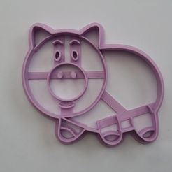 20210719_172239.jpg STL file TOY STORY CALLET CUTTER PIG, PIG, PORK. 9 CM.・3D printing design to download