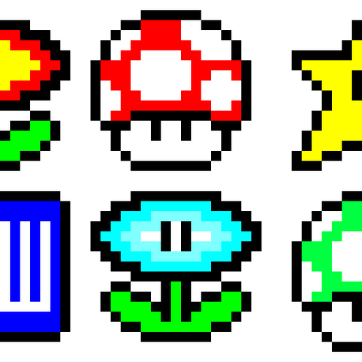 Descargar Archivo Obj Gratis Llaveros Pixel Mario Plan Imprimible En 3d Cults