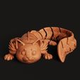 D14.28.jpg Flexi-Axolotl-Katze | Niedliche Gelenk-Kreatur | Hybrid-Fantasy-Spielzeug | Mehrfarbiges Flexi-Monster