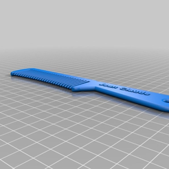 a6ae457c8524f85492385f7153545530.png Download free STL file My Customized Ergonomic Hair Comb With Personalized Text • Template to 3D print, ericperrier