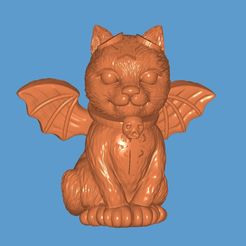 Screenshot_2023-10-04-02-12-46-778_com.performance.meshview-edit.jpg Archivo STL HALLOWEEN GATO DEMONIO・Diseño imprimible en 3D para descargar