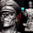 111022-Wicked-Red-Skull-Bust-01.jpg Wicked Red Skull Bust: Tested and ready for 3d printing