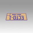 6.jpg Ghostbusters 2 ECTO-1 New York Replica Prop License Plate