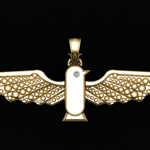 18K Gold Floral Rabbit with Diamond Crown