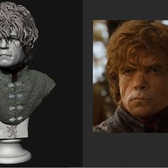 Sin título.jpg STL-Datei Tyrion Lannister Bust kostenlos・3D-Druckvorlage zum Herunterladen