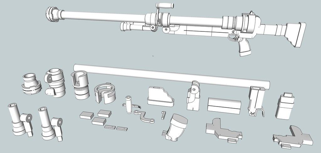 Free STL file Hellsing ARMS Anti-Tank Cannon - Harkonnen - Airsoft ...