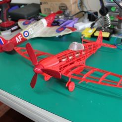 d927f3caf7402fd4549ad7bfea126038_display_large.JPG STL file Spitfire model plane for laser cutting or 3D printing・3D printing design to download