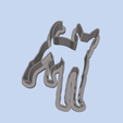 model.png American Hairless Terrier (2) COOKIE CUTTERS, MOLD FOR CHILDREN, BIRTHDAY PARTY