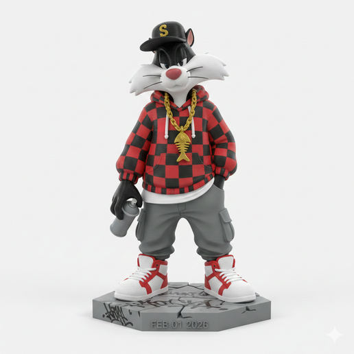 Urban vibes / urban sylvester 02 / fan art / looney tunes / magic makes