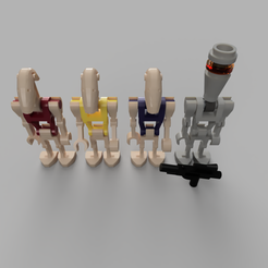 a47146f1-85c7-4b8f-b8f6-43a3fa96d817.PNG Free STL file Definitely Not Lego B1 Battle Droid V2・3D printing design to download