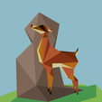 Deer.png Low Poly Deer