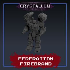 firebrand.jpg STL file Federation Columbia Firebrand Mech・3D printer model to download
