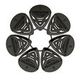 ThunderStorm-SuperHeavy-7Num-et-MarkReliefs-001.jpg Thunderstorm Plectrum Pack de 7 numeradas + 1 em branco - Palheta rígida de precisão para guitarra - 2mm - STL