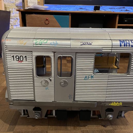 MTA New York City Subway 動作OK 完品 説明書なし 🆕 Half MTA 80'S New York subway train・ 3D File for 3D printing