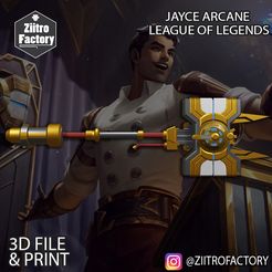 TEMPLATE.jpg 3MF file Jayce - Arcane・3D print object to download